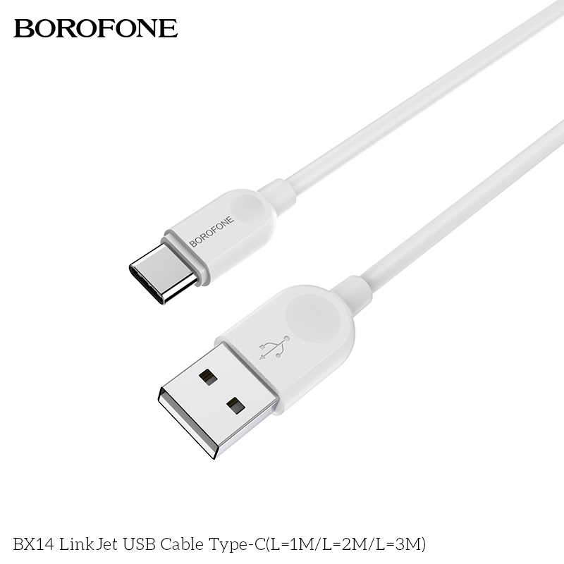 BOROFONE BX14 LinkJet USB-A to USB-C cable 3m NZ